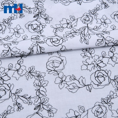 Cotton Embroidered Lace Fabric