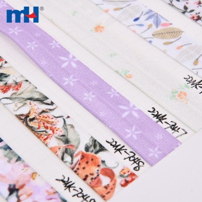 Fold Over Bra Printed Elastic Tape