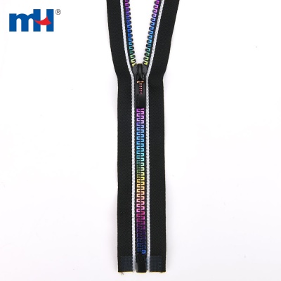 No.5 Resin Zipper, Multi-color Tank-teeth