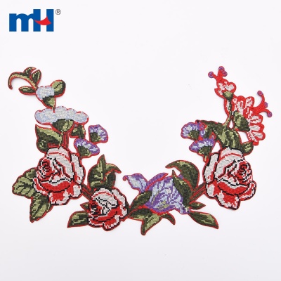 Rose Iron-on Embroidery Patch