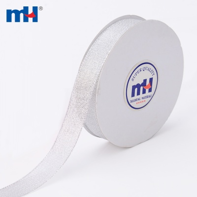 Silver Sparkle Metallic Ribbon