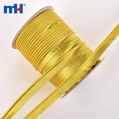 15mm Gold Bias Tape with Cord