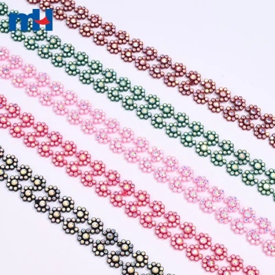 22mm Rhinestone Flower Trim
