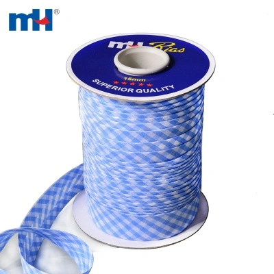 25mm Gingham Bias Tape
