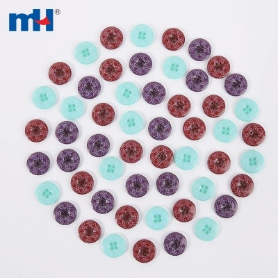 26L 4 Holes Round Acrylic Button
