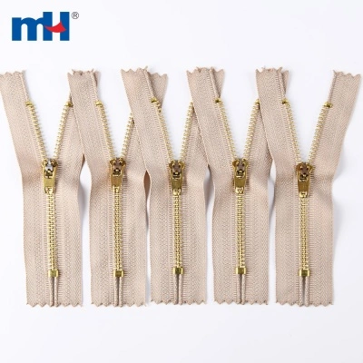 4YG Double Lock Brass Zipper