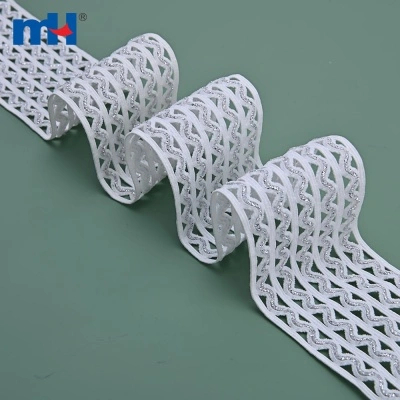 50mm Fancy Knitting Elastic Webbing Tape