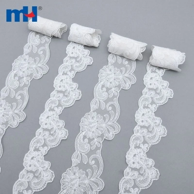 Bridal Lace Trim on Organza