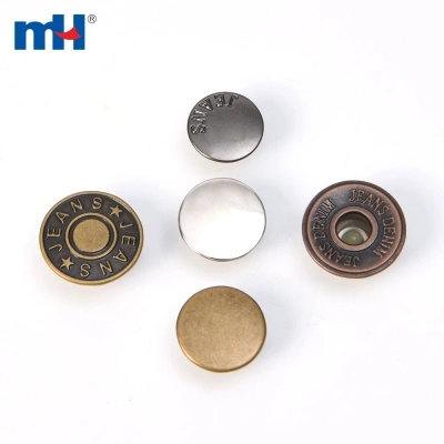 Copper jeans button