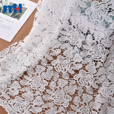 Embroidered Guipure Lace Fabric
