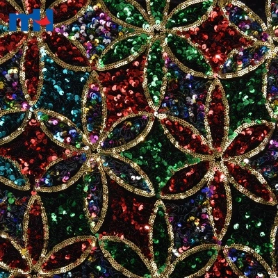 Velvet Sequins Fabric