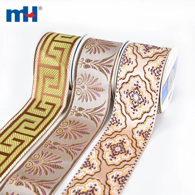 Floral Jacquard Trim for Curtain