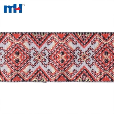Geometric Woven Jacquard Tape