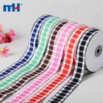 Gingham Check Craft Ribbon