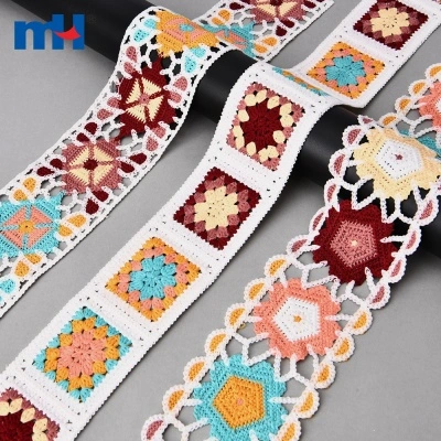 Granny Square Crochet Pattern Ribbon