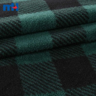 Plaid Checks Polar Fleece Material