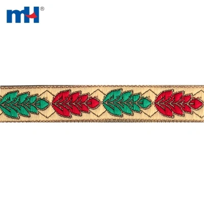 Jacquard Curtain Webbing with Metallic Yarn