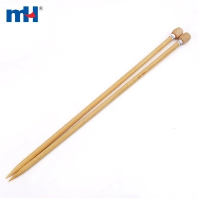 2pcs Single Sided Bamboo Knitting Needle