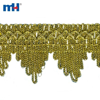 Large Scallop Metallic Trim