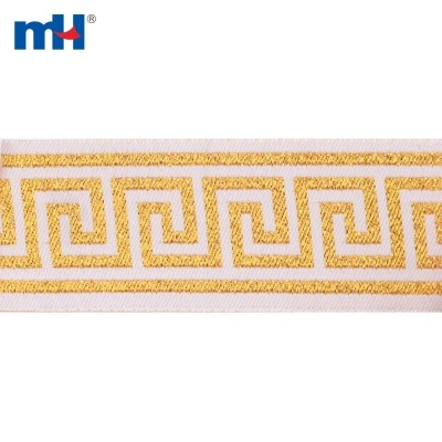 Metallic Embroidered Curtain Trim Tape