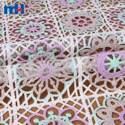 Multi-Color Chemical Lace Fabric
