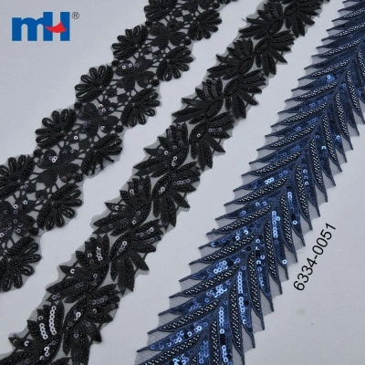 Organza Lace with Sequins