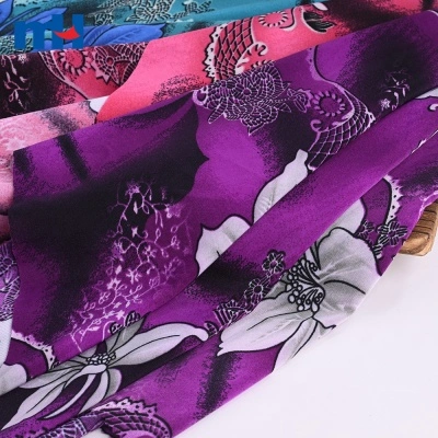 Printed Poly Two-way Spandex Fabric