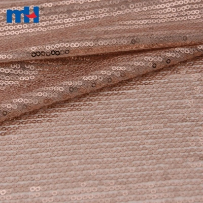 Rose Gold Sequins Fabric