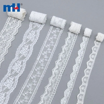 Scalloped Design Organza Lace