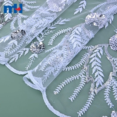 130cm Sequins Mesh Lace Fabric