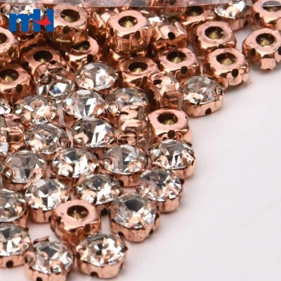 Crystal Silver Claw Rhinestone Glass Beads