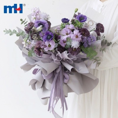 Solid Color Floral Wrapping Paper