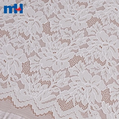 White Stretch Lace Fabric